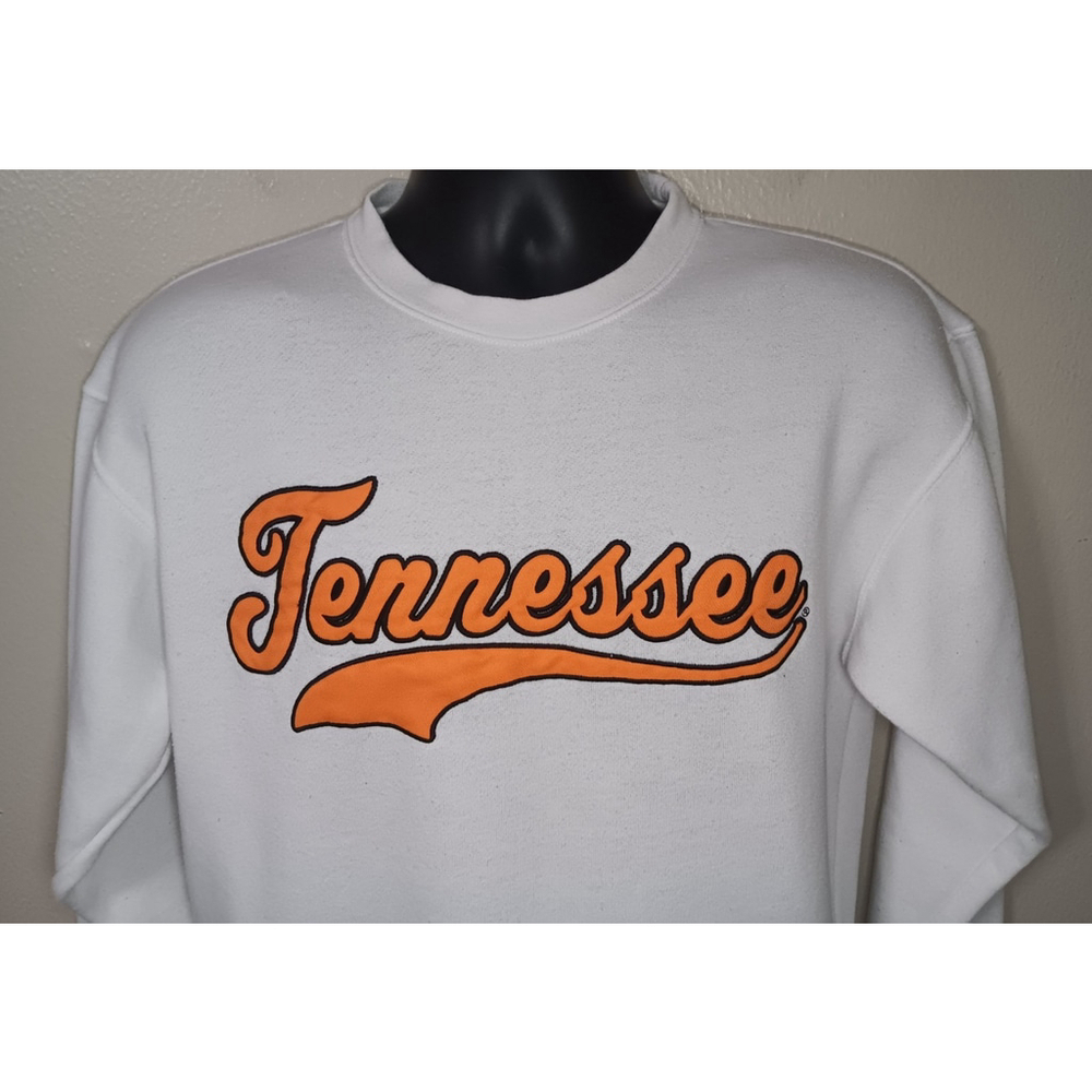 Tennessee Volunteers Adult Small Sweatshirt Crew Neck NCAA White J America - Picture 2 of 8